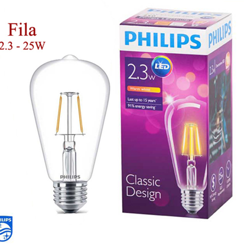 LED Fila 2.3-25W E27 WW ST64 ND 1CT APR