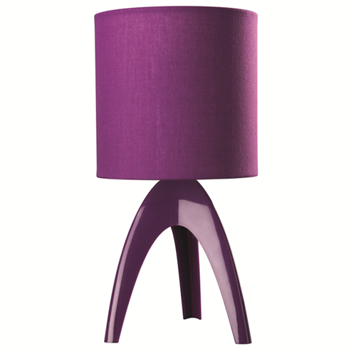 Isaca table lamp purple 1x12W
